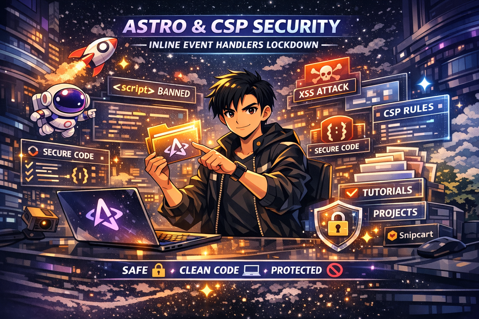 Astro & CSP: The Silent Security Vulnerability Hiding in Your Inline Event Handlers